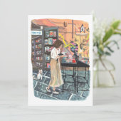 Napoli Bookstore Einladung (Stehend Vorderseite)