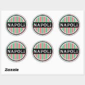 Napoli City Pride Emblem – Italian Identity Runder Aufkleber (Blatt)