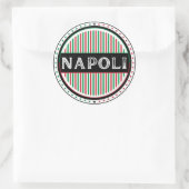 Napoli City Pride Emblem – Italian Identity Runder Aufkleber (Tasche)