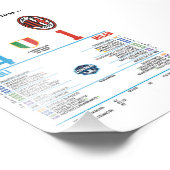 Napoli de Maradona 4–0 Milan – Una Noche Legendari Fotodruck (Ecke)