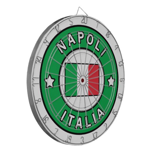 Napoli Italia Dartscheibe (Vorderseite Links)