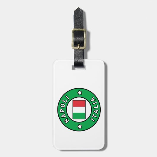 Napoli Italia Gepäckanhänger (Vorderseite vertikal)