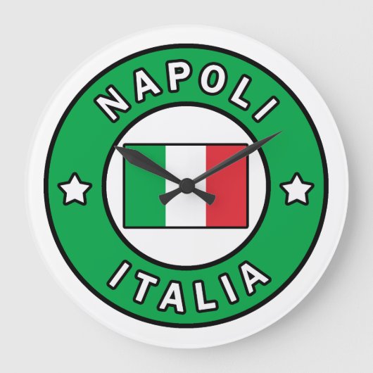 Napoli Italia Große Wanduhr (Vorderseite)