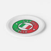 Napoli Italia Pappteller (Schrägansicht)