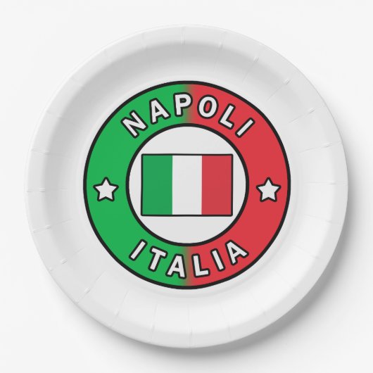 Napoli Italia Pappteller (Vorderseite)