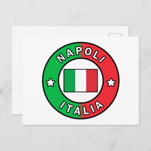 Napoli Italia Postkarte (Vorne/Hinten)