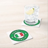 Napoli Italia Rechteckiger Pappuntersetzer (Vor Ort)