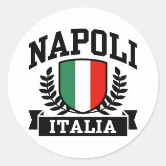 Napoli Italia Runder Aufkleber
