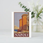 Napoli Italien Vintage Reise Postkarte (Stehend Vorderseite)