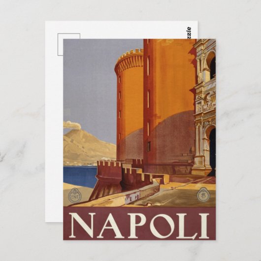 Napoli, Italien Vintage Travel Postcard Postkarte (Vorne/Hinten)