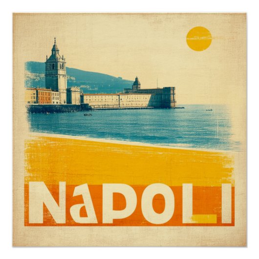 Napoli - limitierte Ausgabe, zeitloser Stil Poster (Vorderseite)