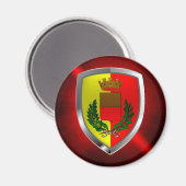 Napoli Mettalic Emblem Magnet (Vorderseite/Rückseite)
