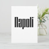 Napoli - minimalistic typography card karte (Stehend Vorderseite)