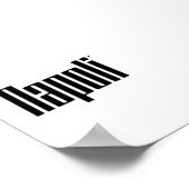 Napoli - minimalistic typography poster (Ecke)