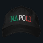 NAPOLI "Neapel" Italien Flaggenfarben Grün Rot Bestickte Baseballkappe<br><div class="desc">NAPOLI "Neapel" Italienischer Stadtname bestickt mit Italien Flag Farben Grün Weiß und Rot auf schwarzen Baumwollhut. Schenken Sie jedem,  der das schöne Land Italiens liebt,  ein wunderbares Geschenk!</div>