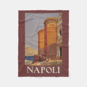 Napoli (Neapel) Italien Vintage Reise-Fleece Fleecedecke