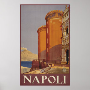 Napoli (Neapel) Vintages Reiseplakat Poster