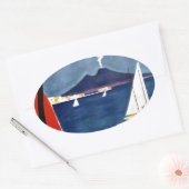 Napoli Ovaler Aufkleber (Umschlag)