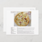 NAPOLI Pizza Bianca Rezept Postkarte (Vorne/Hinten)