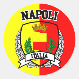 Napoli Runder Aufkleber
