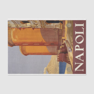 Napoli Travel Poster Dekoupage Tissue Paper Seidenpapier