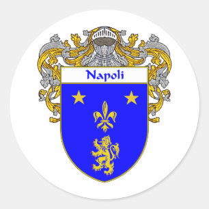 Napoli Wappen (überzogen) Runder Aufkleber