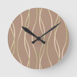 Napolitano Macchiato Pistachio Ribbons. Runde Wanduhr