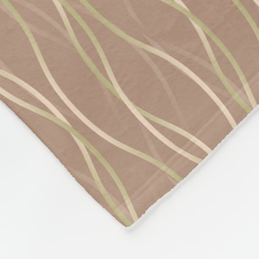 Napolitano Macchiato Pistachio Ribbons und Schatte Fleecedecke (Ecke)