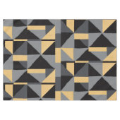 Nappe Géométrique Noire, Grise et Or Tischdecke (Vorderseite (Horizontal))