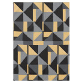 Nappe Géométrique Noire, Grise et Or Tischdecke (Vorderseite)