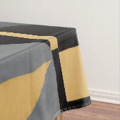 Nappe Géométrique Noire, Grise et Or Tischdecke (Beispiel)