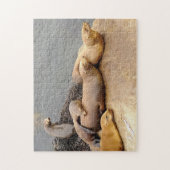 Napping Baby Sea Lions Puzzle (Vertikal)