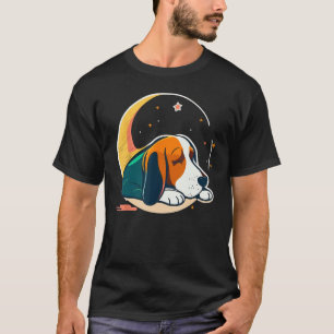 Napping Basset Hound pajama auf Basset Hound Sleep T-Shirt