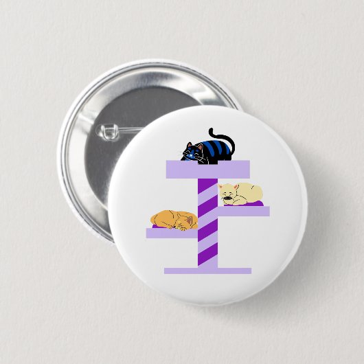 Napping Cat Button (Vorne & Hinten)