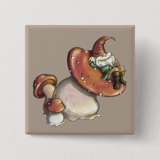Napping Gnome Button (Vorderseite)