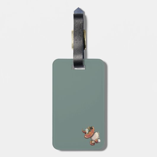 Napping Gnome Gepäckanhänger (Rückseite vertikal)