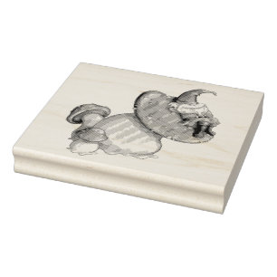 Napping Gnome Gummistempel