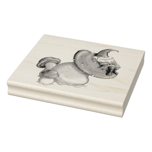 Napping Gnome Gummistempel (Stempel)