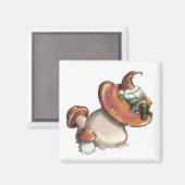 Napping Gnome Magnet (Vorderseite/Rückseite)