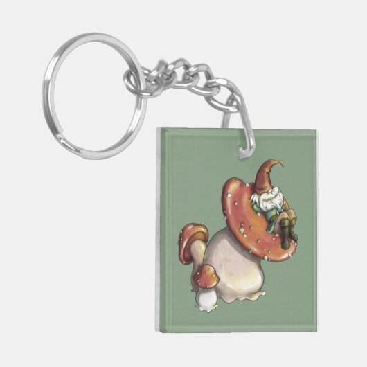 Napping Gnome Schlüsselanhänger (Vorderseite links)