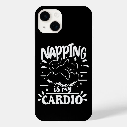 Napping ist mein einfaches, lustiges Katzen-Design Case-Mate iPhone Hülle (Rückseite)