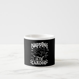 Napping ist mein einfaches, lustiges Katzen-Design Espressotasse
