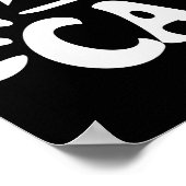 Napping ist mein einfaches, lustiges Katzen-Design Poster (Ecke)