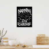 Napping ist mein einfaches, lustiges Katzen-Design Poster (Küche)