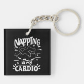 Napping ist mein einfaches, lustiges Katzen-Design Schlüsselanhänger (Rückseite)