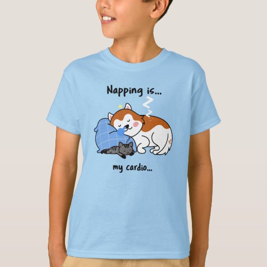 Napping ist... mein Herz.. schlafendes Nickerchen T-Shirt (Vorderseite)