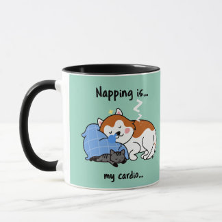 Napping ist... mein Herz.. schlafendes Nickerchen Tasse