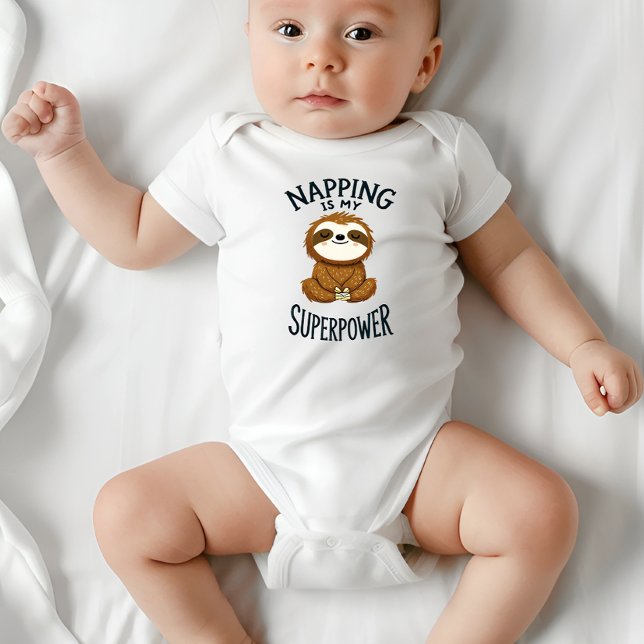 Napping ist mein Superpower Baby Bodysuit Baby Strampler (Von Creator hochgeladen)