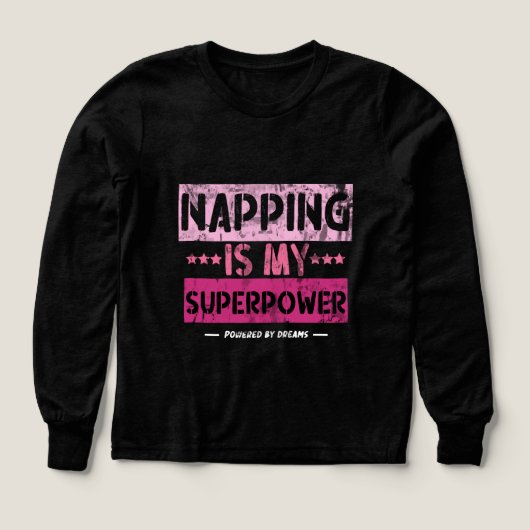Napping ist meine Supermacht - Funny Sleep Quote (Design Vorderseite)