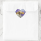 Napping Kitten Heart Stickers (Tasche)